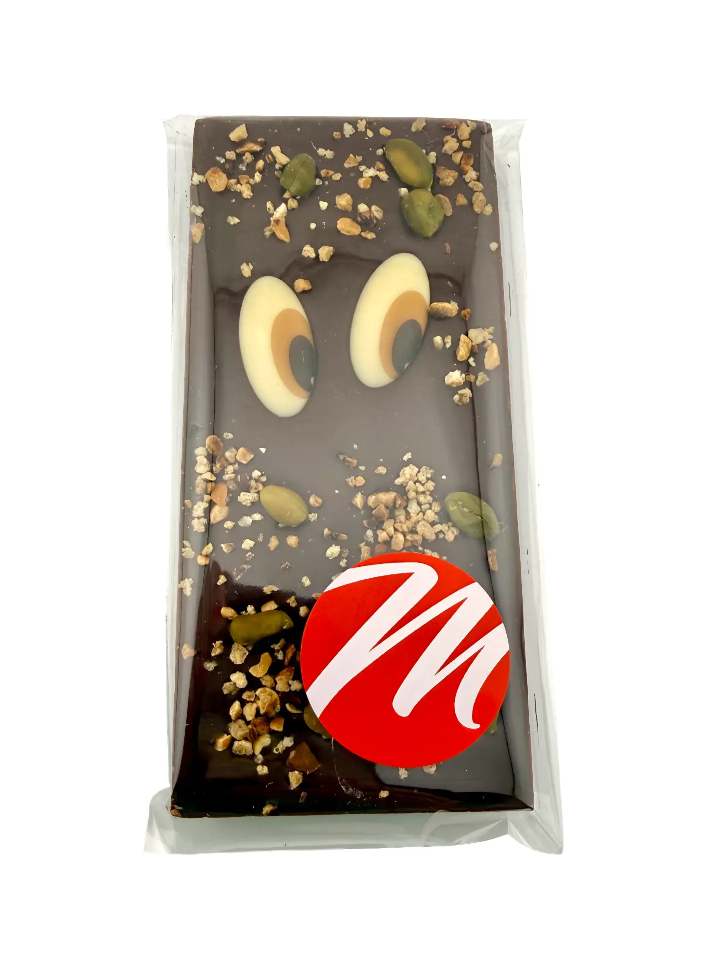 Tablette chocolat noir (Chocolat noir -  billes de caramel salé)